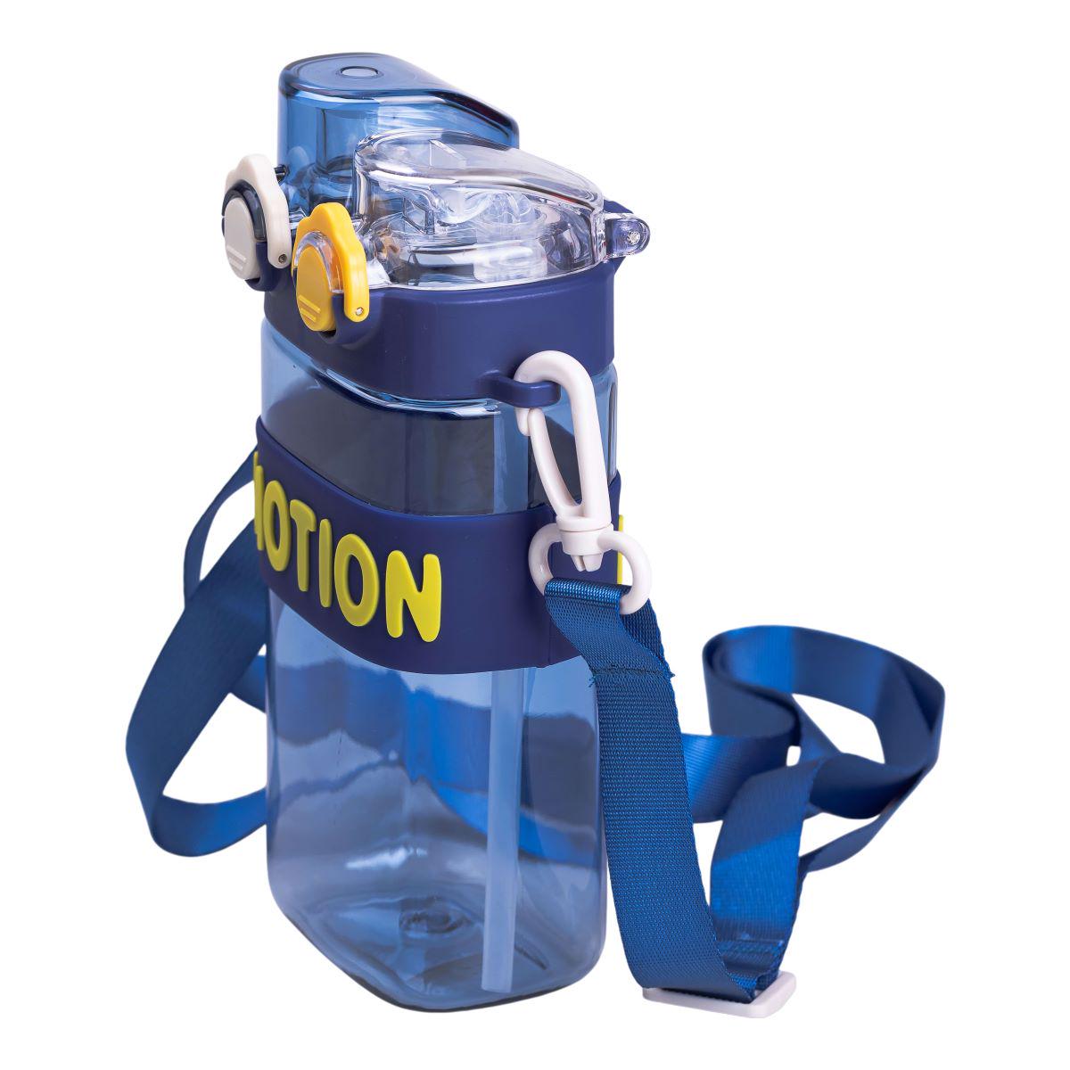 Бутылка для воды с трубочкой спортивная пластиковая для тренировок 550 мл Синий (6782) - фото 8 Бутылка для воды с трубочкой спортивная пластиковая для тренировок 550 мл Синий (6782) - фото 8