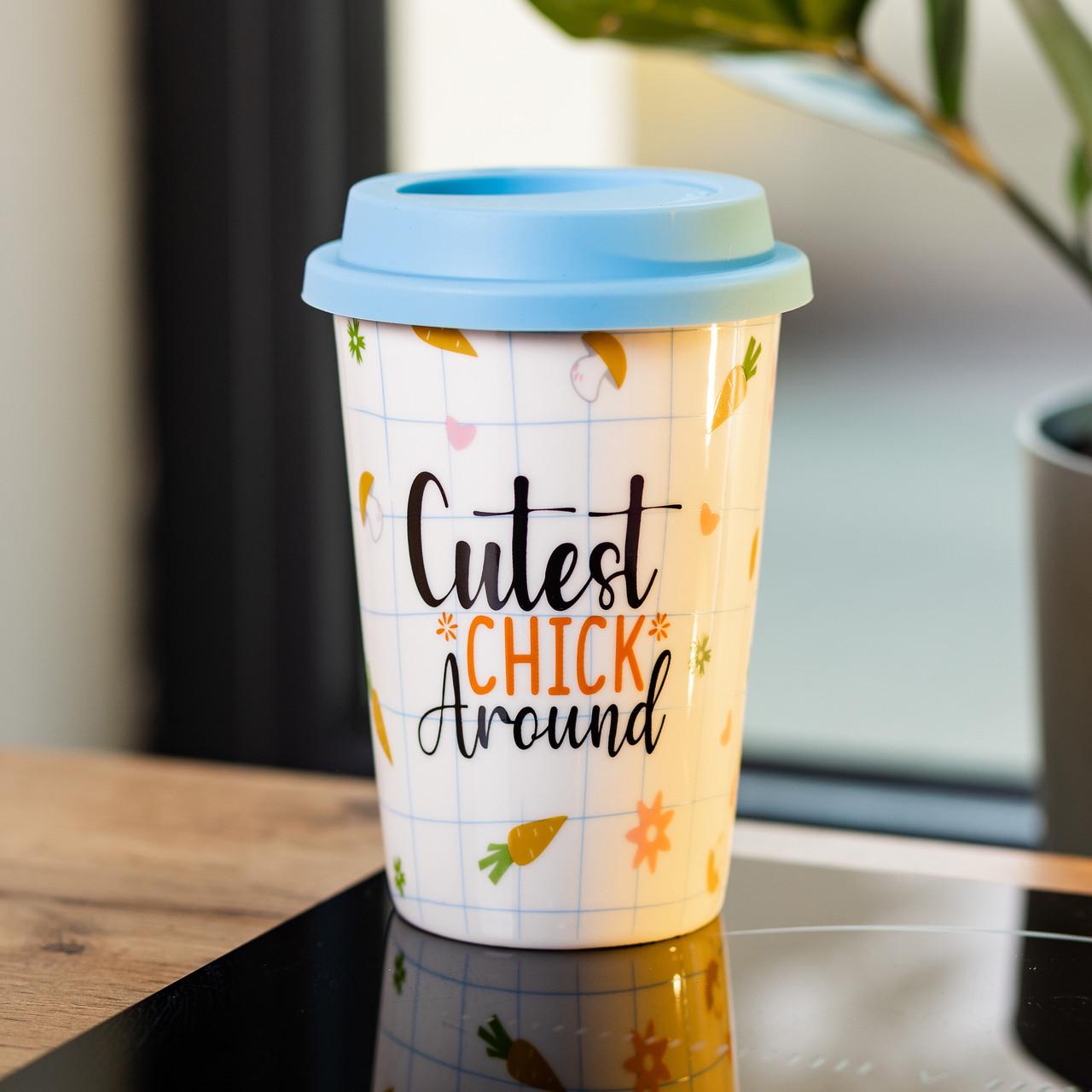 Стакан керамический с силиконовой крышкой 420 мл Белый с оранжевым (RX-N240546CA) - фото 2 Стакан керамический с силиконовой крышкой 420 мл Белый с оранжевым (RX-N240546CA) - фото 2