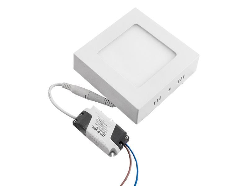 Светильник светодиодный накладной Lemanso DownLight квадратный 2700К 6 Вт (25232227)
