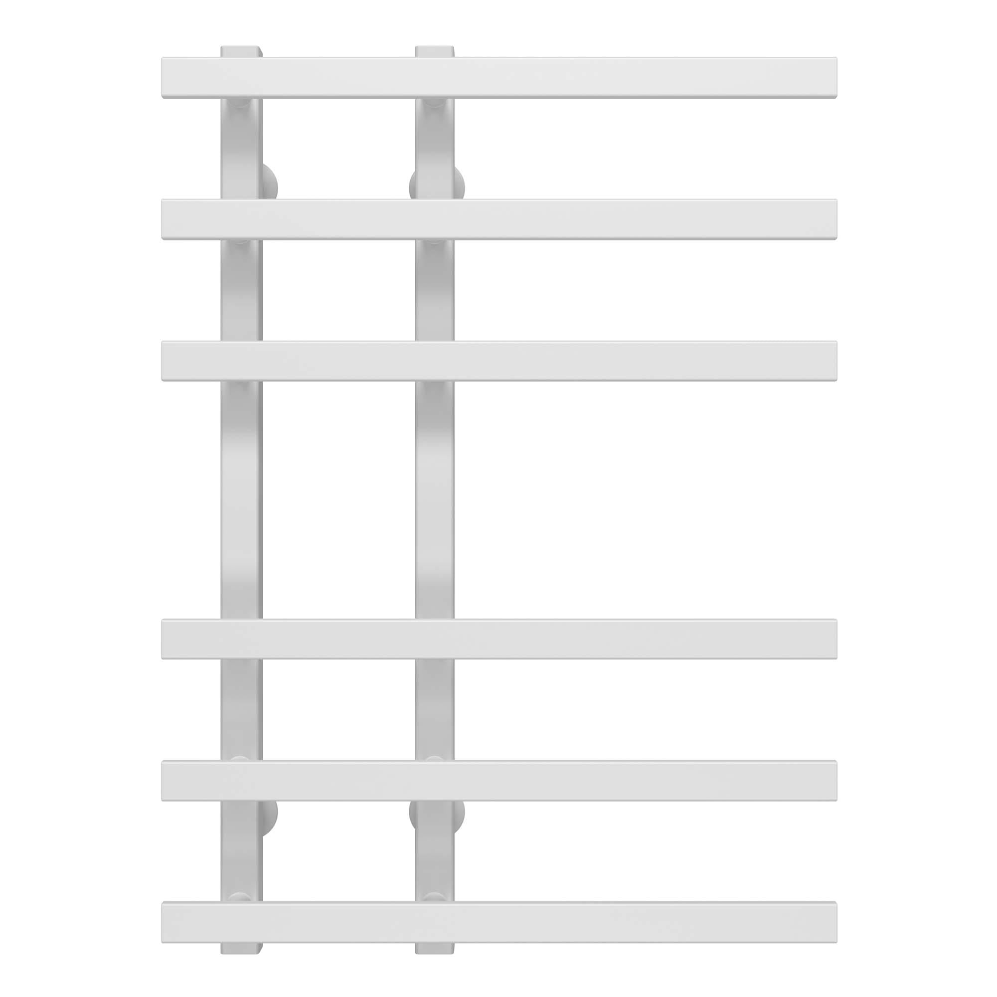 Полотенцесушитель водяной Deffi Atena П6 нижнее подключение нержавеющая сталь 150х700 мм Белый (A.AT.70.15.6.W.A)