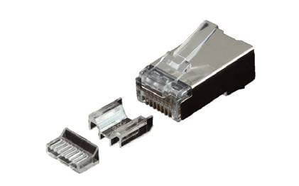 Конектор OK-net RJ-45 Кат.6А FTP 50U із двома вставками упаковка 100 шт 1 шт. (42403)