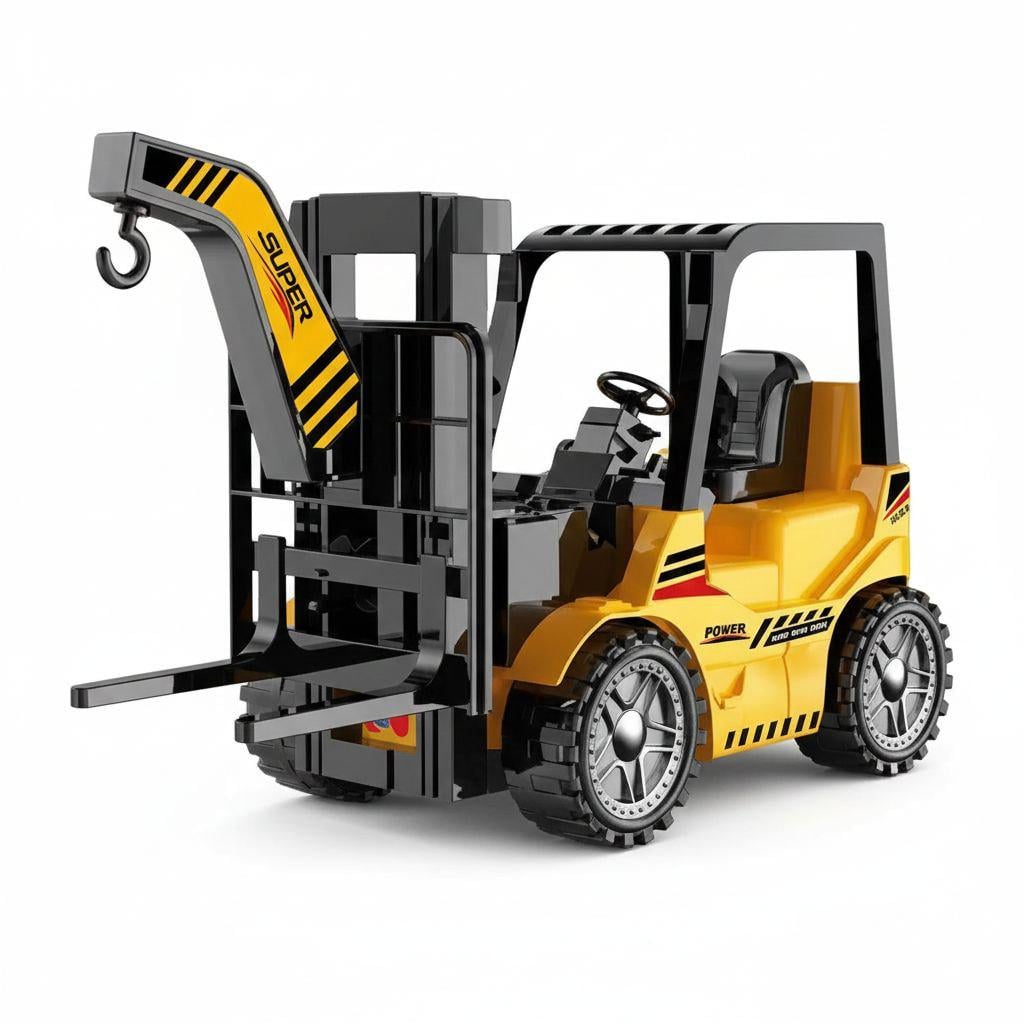 Спецтехніка на радіокеруванні 99-64 A Навантажувач 3,7V пульт підсвічування/підйом вантажу Жовтий (31159713)