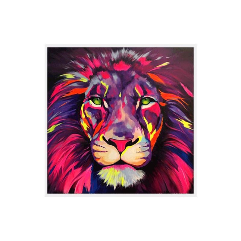 Алмазная мозаика Lesko DIY C311 Лев