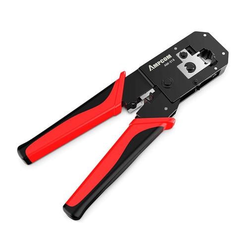 Кримпер для обжима RJ45 RJ11 RJ12 с храповиком AM-318 (18aed9c8)