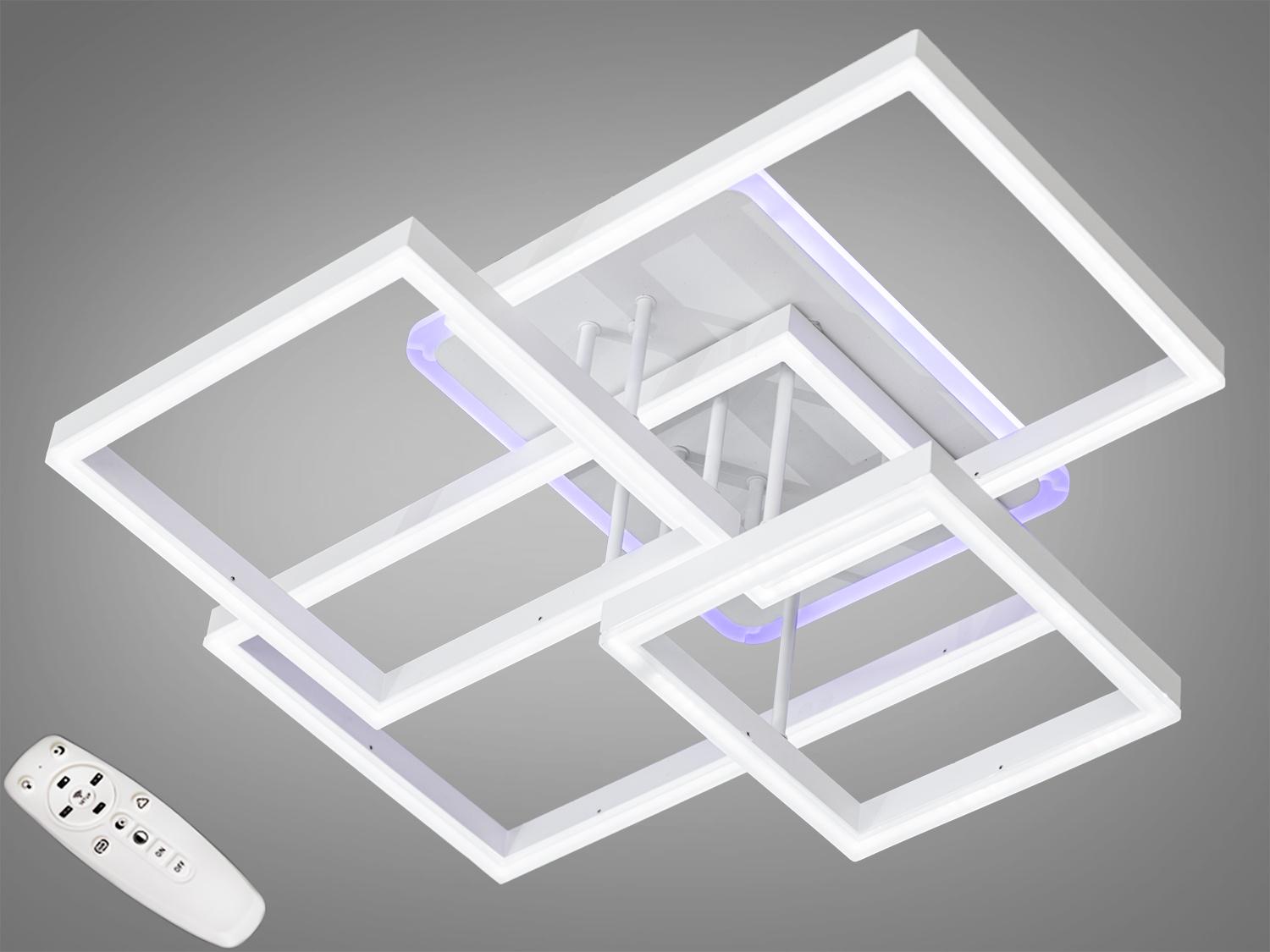 Люстра LED с пультом и 3 температурами света 160W Белый (7008WH LED 3color)