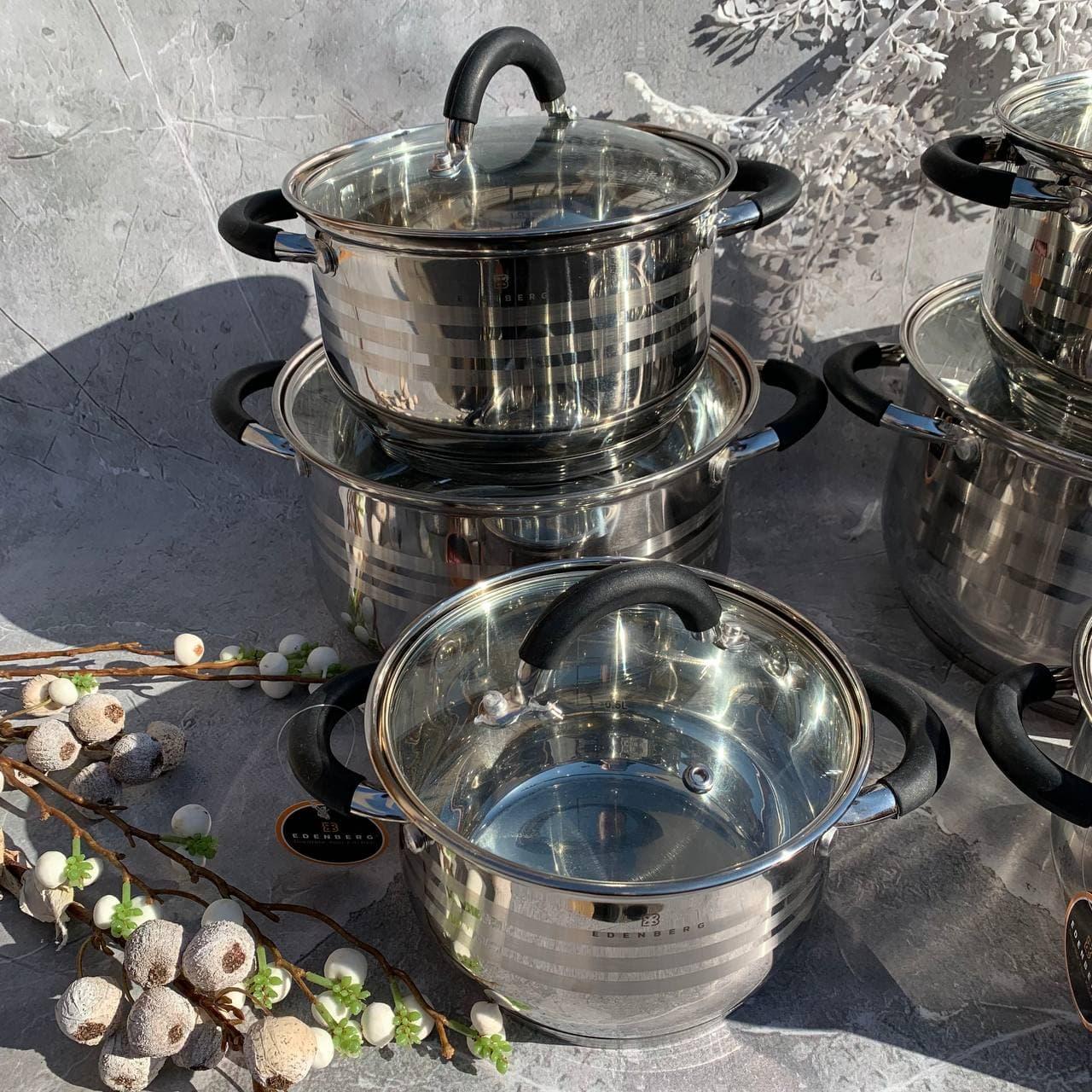Набір каструль Edenberg EB-2414 12 пр. - фото 5