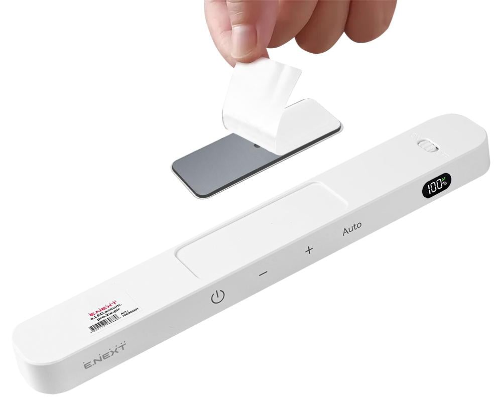 Світильник лінійний E.NEXT e.LED.accum.pro.2w.pir LED 2W 230V 6000K 4/42 години Li-ion датчик руху DIM 240x36x18 мм IP20 (l0690001) - фото 8