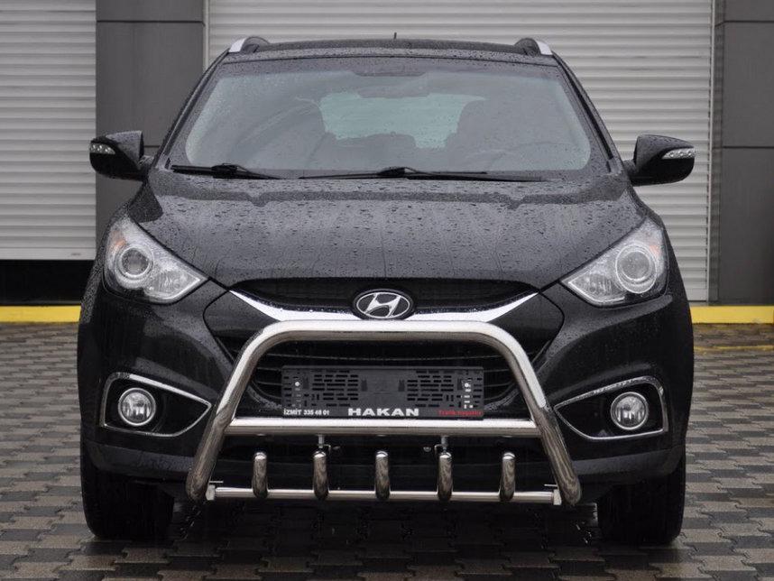 Передняя дуга WT003 CAN для Hyundai IX-35 2010-2015 гг. нержавеющая сталь Хром