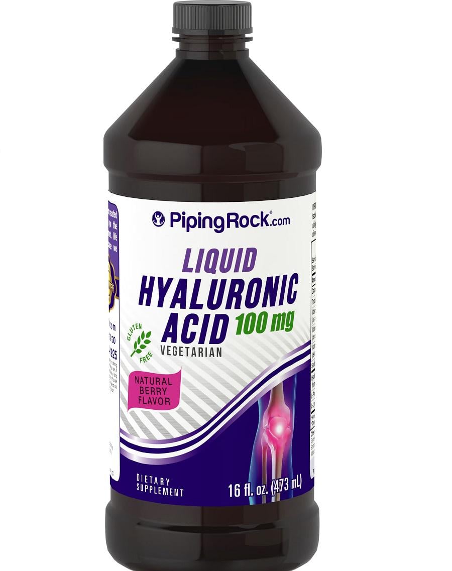 Гиалуроновая кислота Piping Rock Hyaluronic Acid Liquid 100 mg 473 ml /31 servings/ Natural Berry Flavor