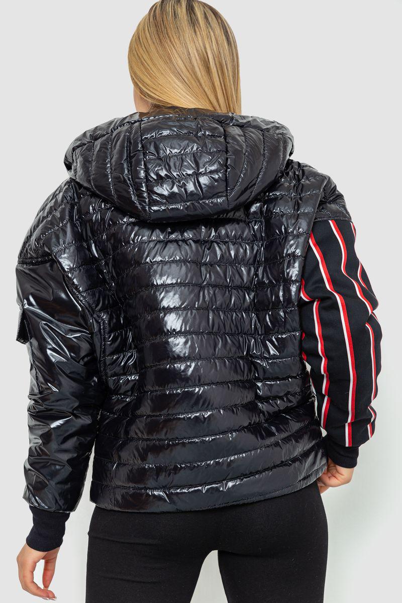 Куртка жіноча Ager демісезонна 4XL-5XL Чорний (102R5222) - фото 4 Куртка жіноча Ager демісезонна 4XL-5XL Чорний (102R5222) - фото 4