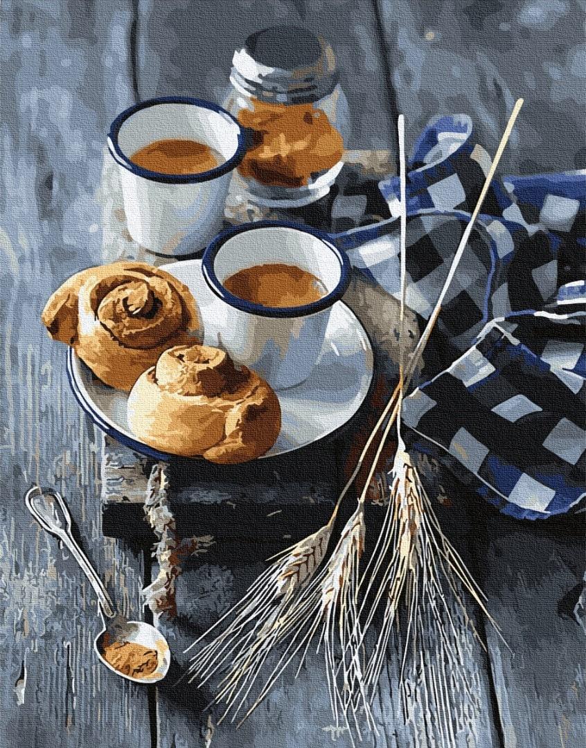 Картина по номерам Brushme GX34258 Булочки к кофе 40x50 см (1417597004) Картина по номерам Brushme GX34258 Булочки к кофе 40x50 см (1417597004)