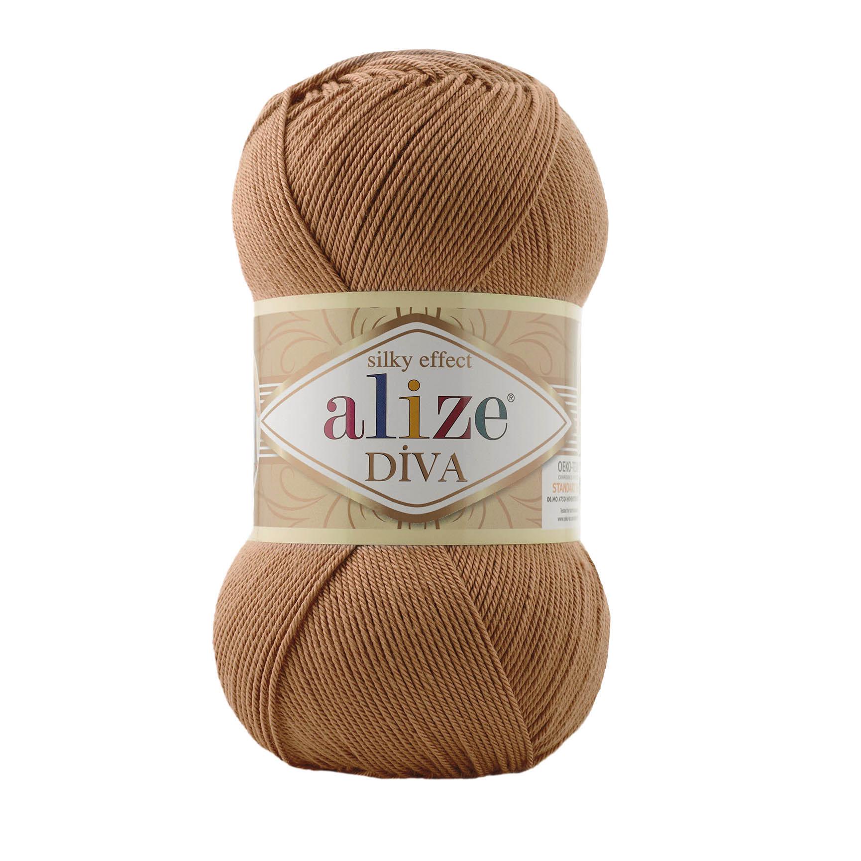 Пряжа Alize Diva 261 Какао (7489)