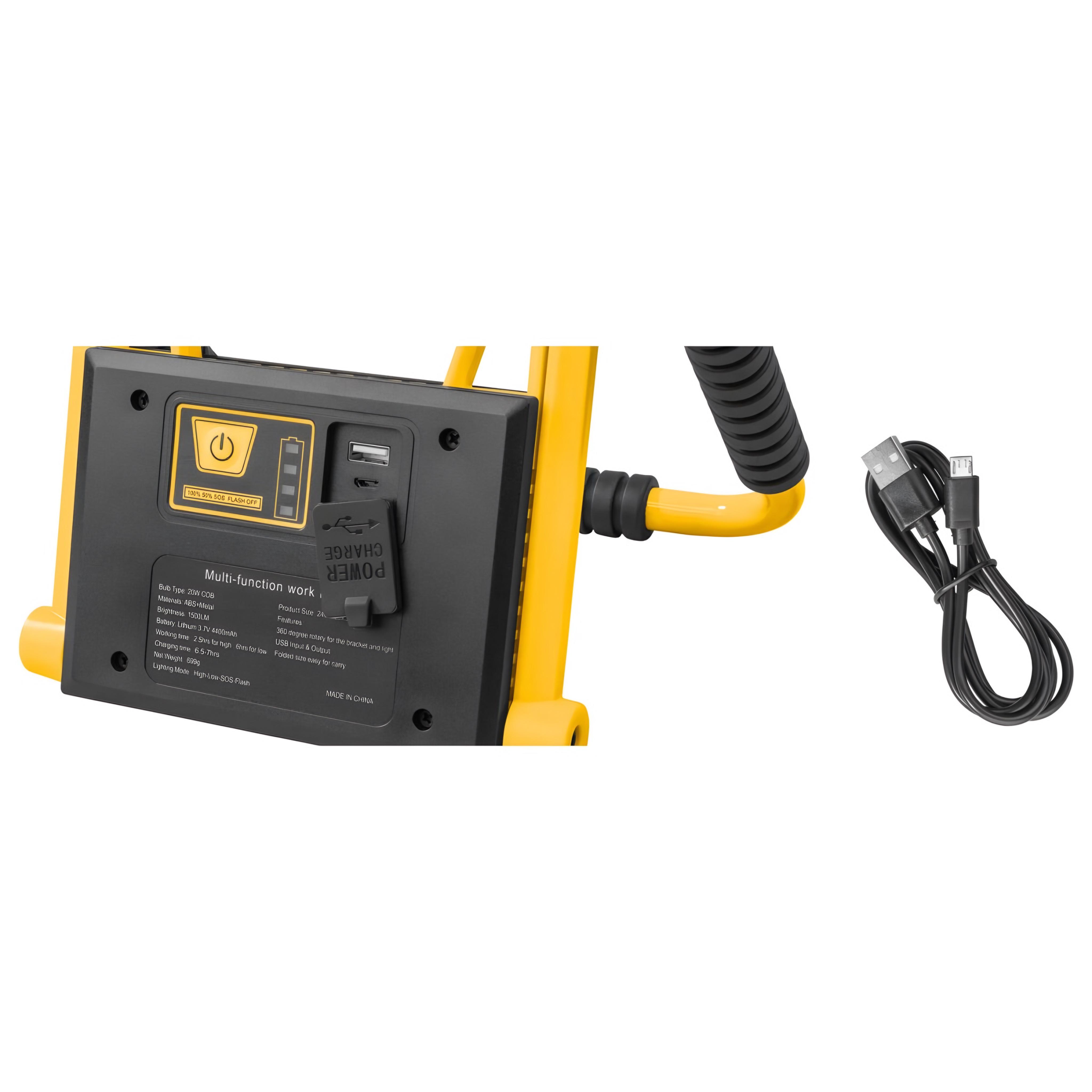 Фонарь-прожектор аккумуляторный Parkside PFLA 4400 B1 со встроенным повербанком 20 Вт (G20032) - фото 5 Фонарь-прожектор аккумуляторный Parkside PFLA 4400 B1 со встроенным повербанком 20 Вт (G20032) - фото 5