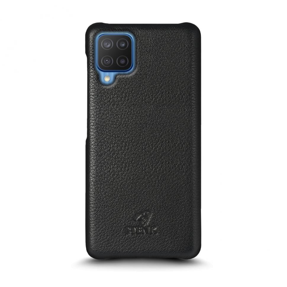 Кожаная накладка Stenk Cover для Samsung Galaxy M12 Черный (69436)