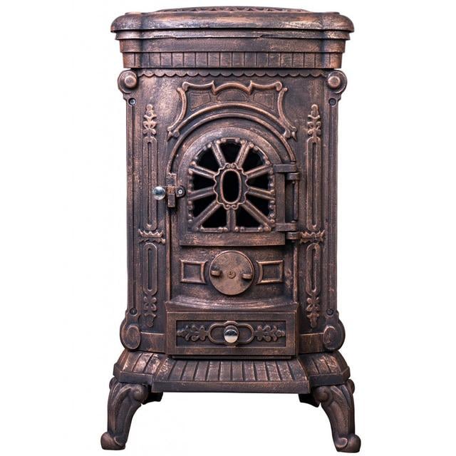 Печь буржуйка чугунная Bonro двойная стенка 9 кВт Золотой (30000002)