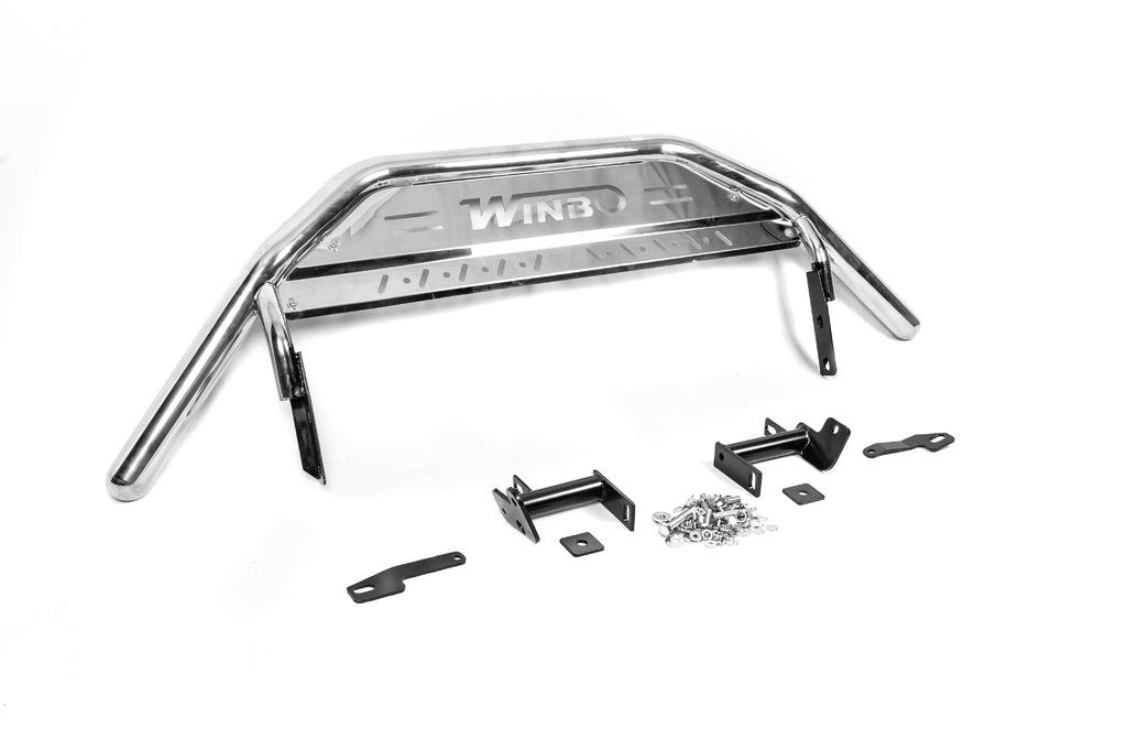 Передняя защита A125227 Libao для Mitsubishi Outlander 2006-2012 гг. нержавеющая сталь Хром