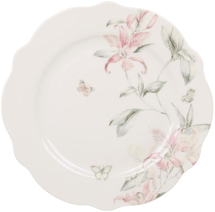 Тарелки фарфоровые Pink Orchid 19,5 см