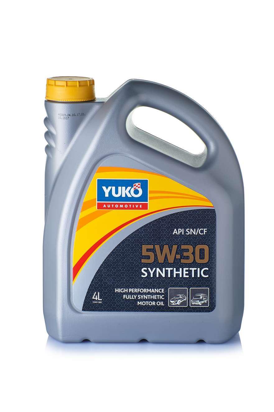 Моторное масло автомобильное YUKO SYNTHETIC 5W-30 4 л (25180)