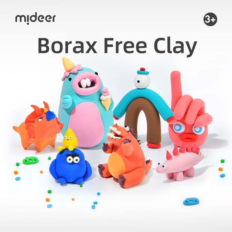 Глина для ліплення Borax free clay Mideer 24 кольори - фото 4