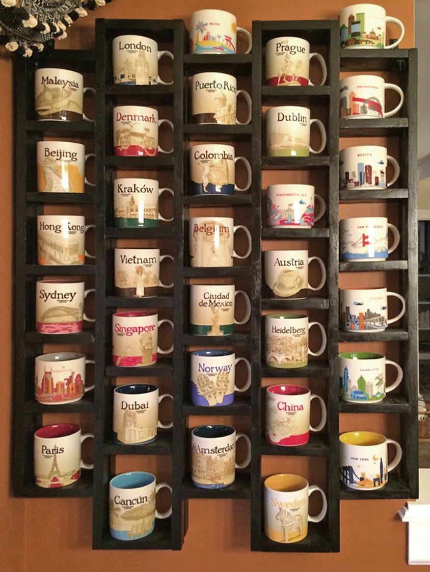 Полка для кружек из дерева Данирам Венге (СДК-009012)