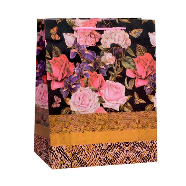 Пакет подарочный бумажный YM01029-L Roses 31х42х12 см Пакет подарочный бумажный YM01029-L Roses 31х42х12 см