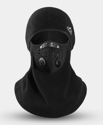 Балаклава з клапаном та змінним фільтром GOLOVEJOY TJ17 велика манішка Чорний (32155002)