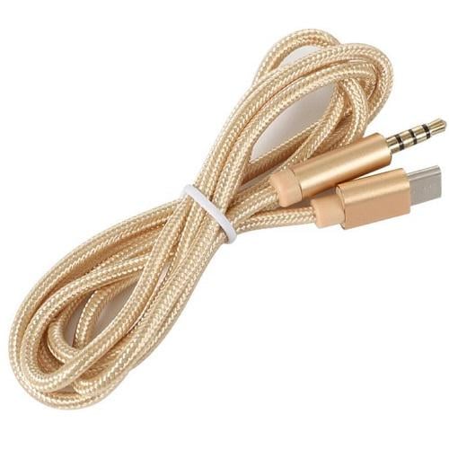 Кабель Value S0995 AUX Type-C - TRRS 3,5 мм 1 м Gold (10183650)