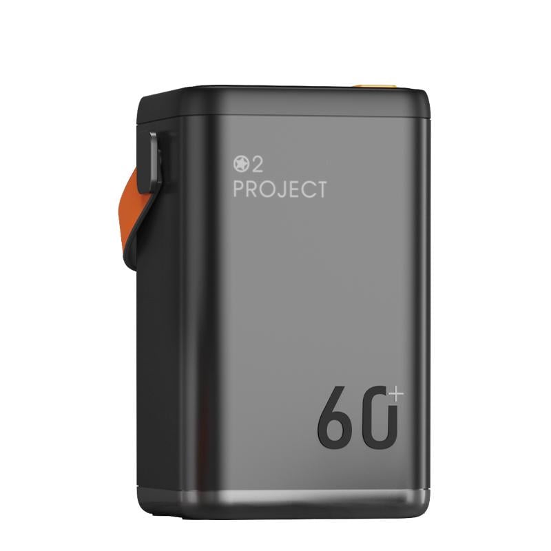 Повербанк O2 Project для планшета/телефона 6 портов USB с фонариком 60000 mAh 30 W Black