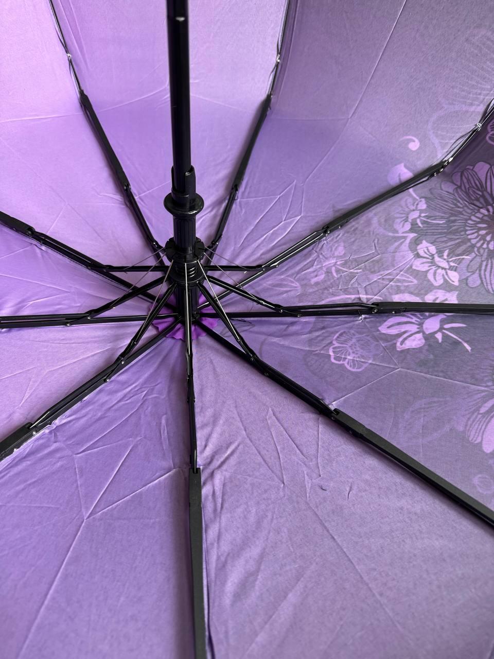 Парасолька жіноча напівавтоматична Срібний дощ 9 спиць Фіолетовий (6025/3) - фото 5 Парасолька жіноча напівавтоматична Срібний дощ 9 спиць Фіолетовий (6025/3) - фото 5