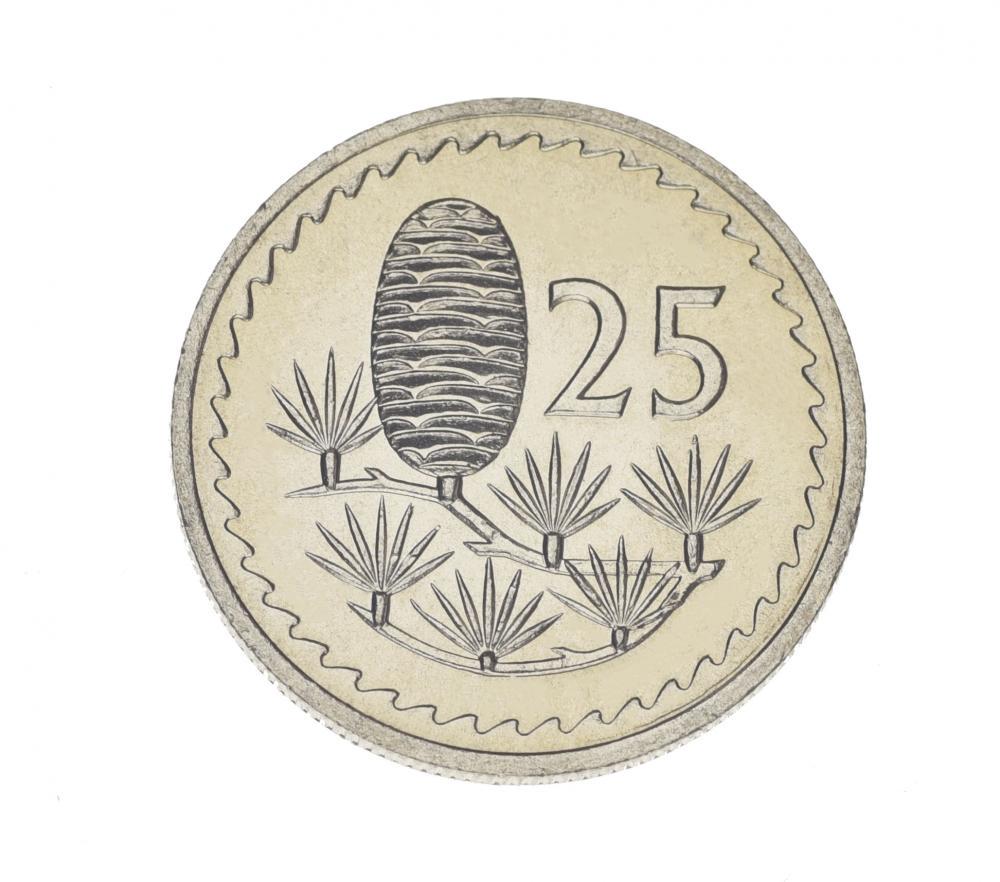 Колекційна монета Кіпр 25 миль 1977 UNC (М15785)