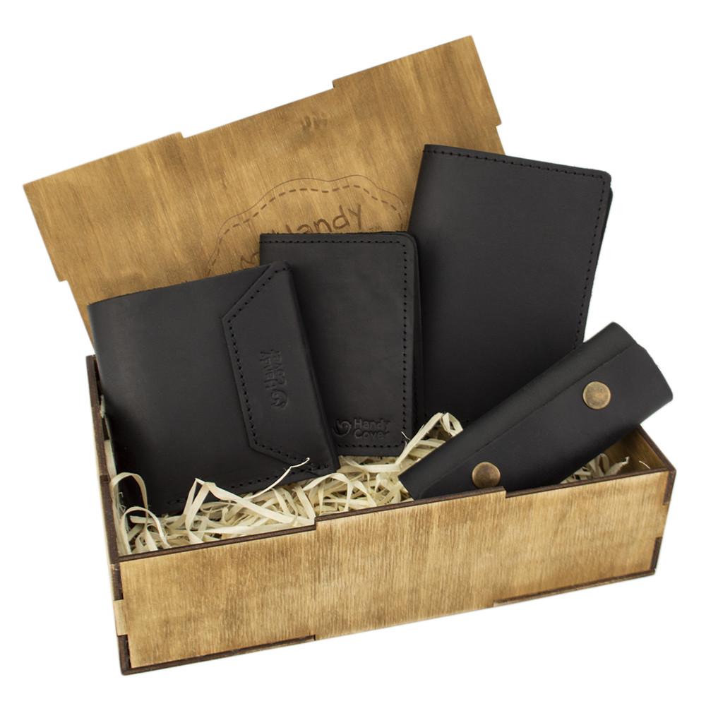 Подарочный набор женский Handycover №44 4 предмета в коробке Черный