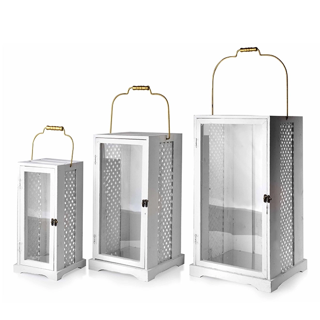 Комплект дерев'яних ліхтарів Levi HTO3816 3 шт. (35275) - фото 1