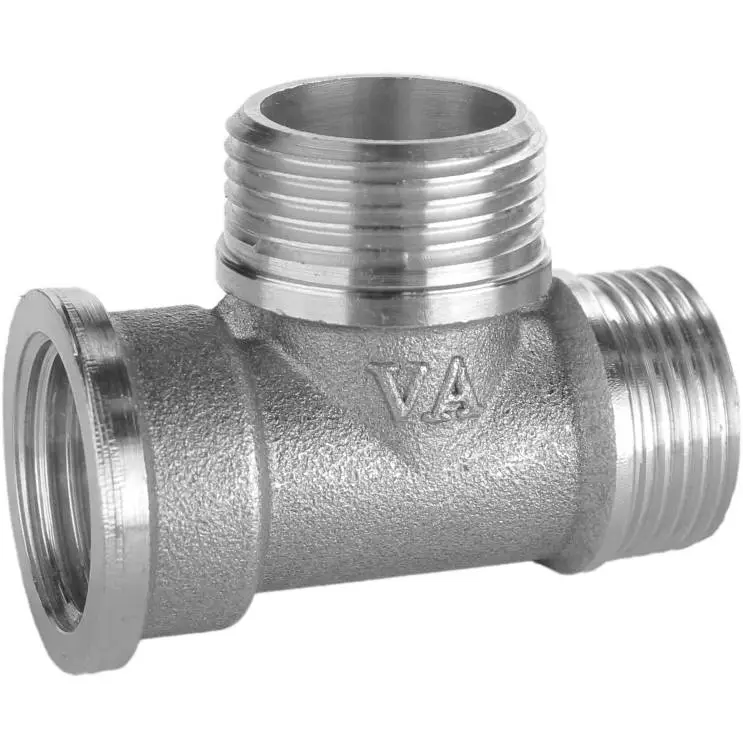 Трійник нікельований VA 1" ВРх1" ЗРх1" ЗР штампований (А0272Анк) Трійник нікельований VA 1" ВРх1" ЗРх1" ЗР штампований (А0272Анк)