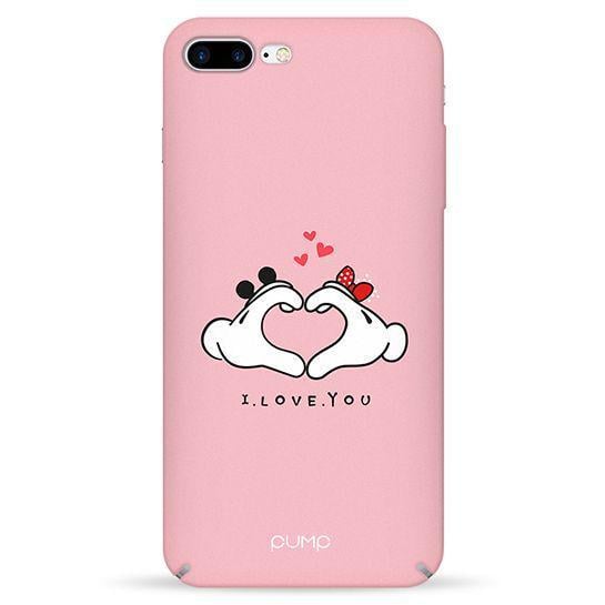 Чохол Pump Tender Touch Case для iPhone 8 Plus/7 Plus Love Hands З малюнком Рожевий