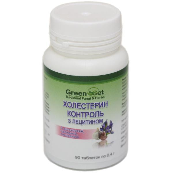 Комплекс для профилактики давления и кровообращения Green Set Холестерин Контроль Лецитина 90 табл. (000024071)