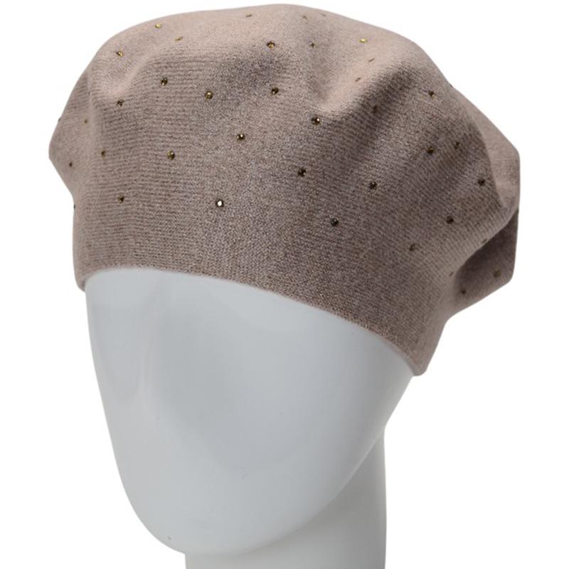 Берет двойной Lirus Блис из вискозы универсальный Кофе (288290)