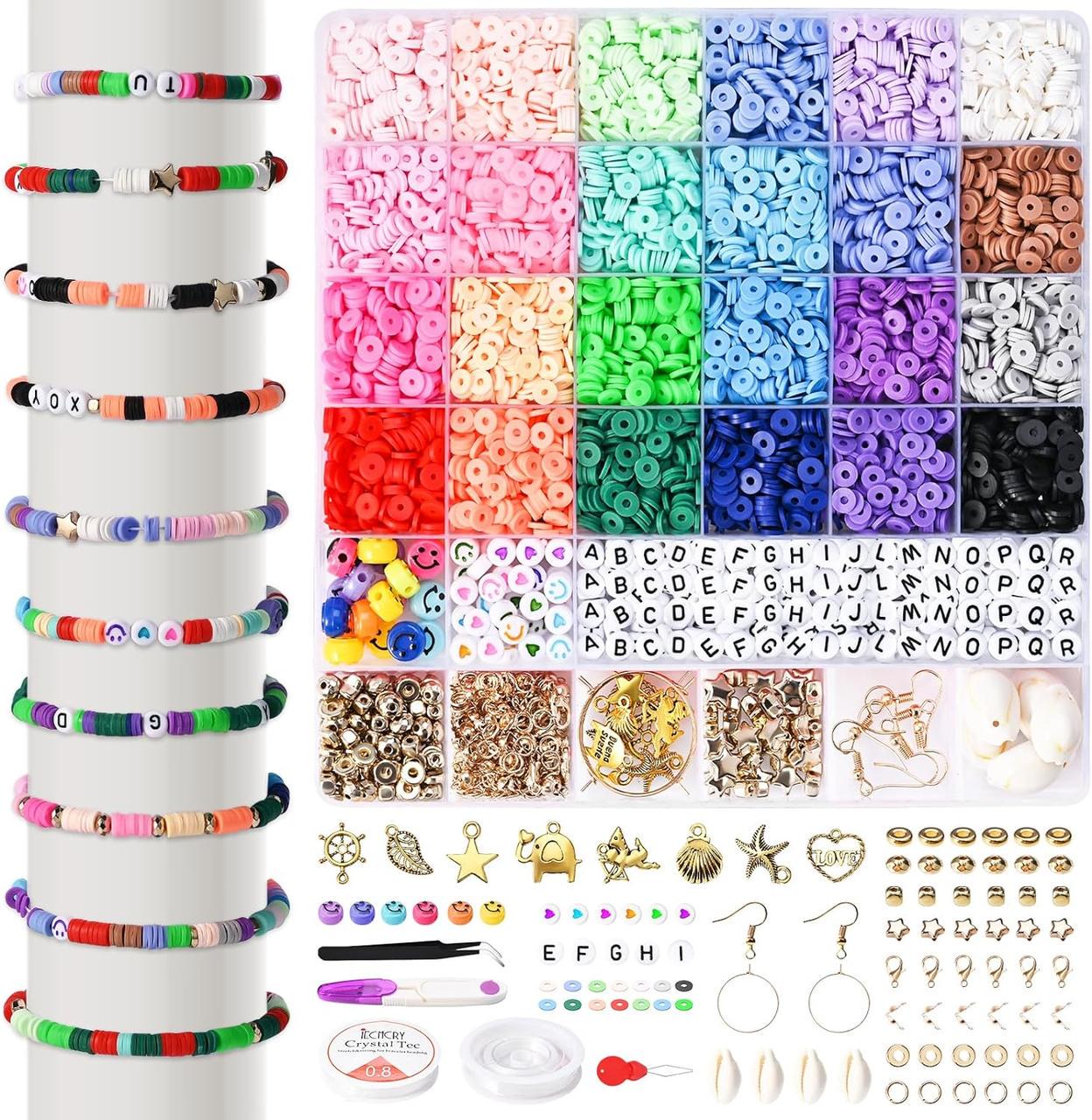 Набор бусинок для плетения браслетов детский 6100 шт. (H637)