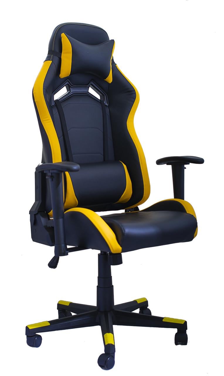 Крісло ігрове для дому та офісу OT-B23 Black/Yellow