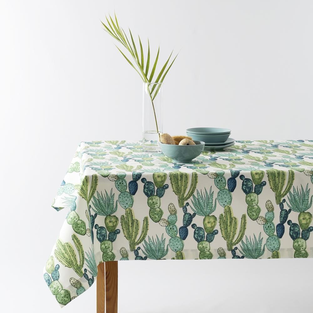 Скатерть IDEIA Кактусы с водоотталкивающей пропиткой 140x170 см Зеленый (19250)