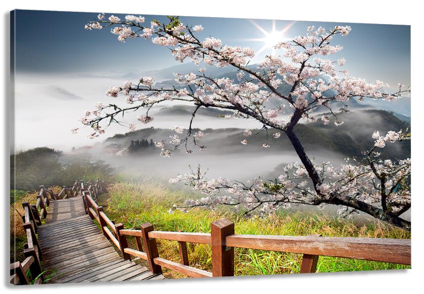 Картина на холсте в гостиную/спальню Природа гор 40х80 см (MLP_235)