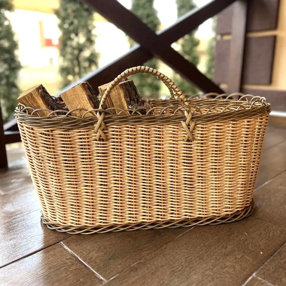 Дровница для печи из лозы (27709698)