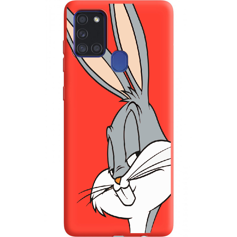 Чохол Boxface Samsung A217 Galaxy A21s Lucky Rabbit Червоний силікон  (40006-bk81-40429)