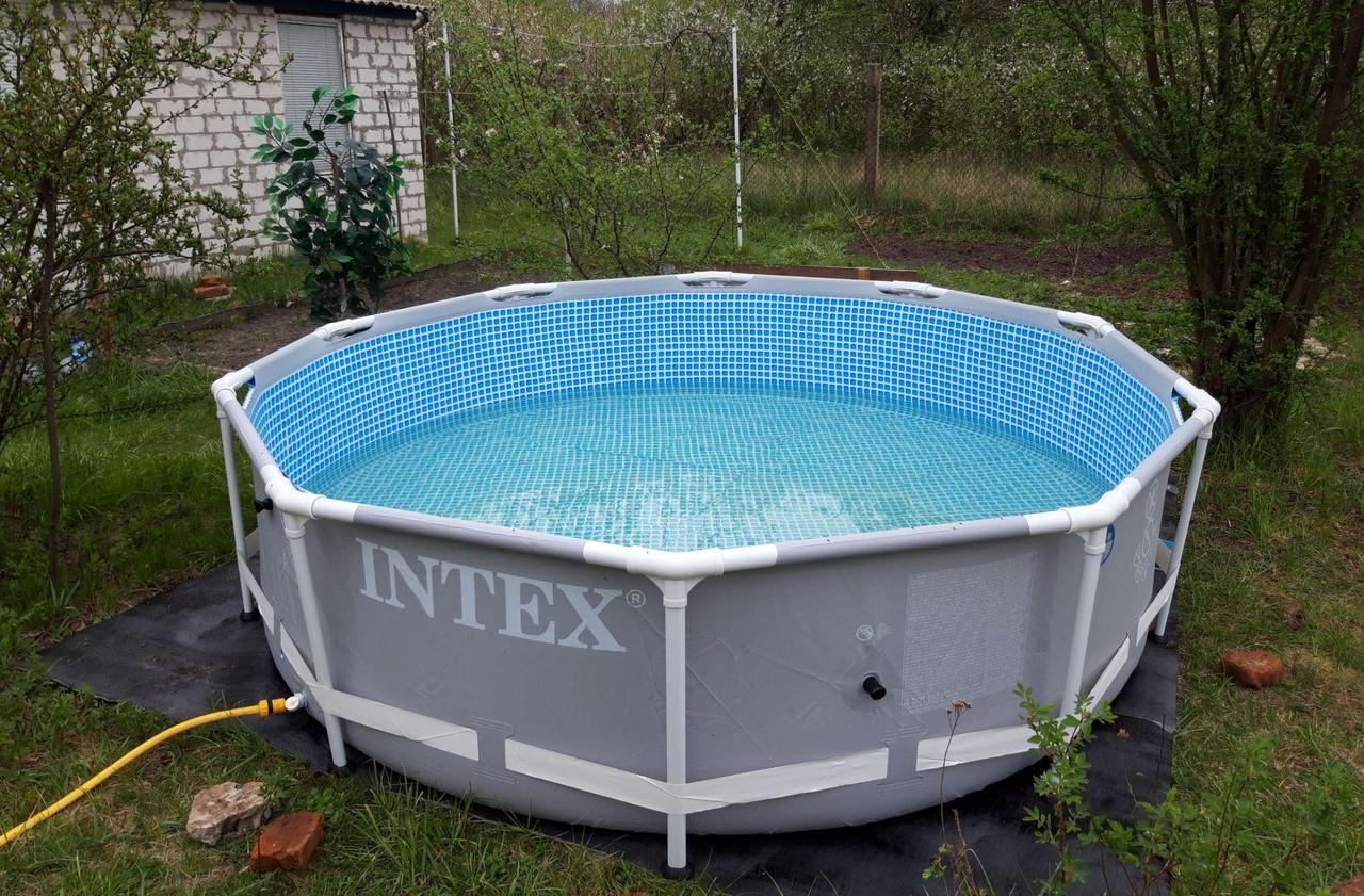 Бассейн каркасный Intex круглый 305х76 см (28443421) - фото 2 Бассейн каркасный Intex круглый 305х76 см (28443421) - фото 2