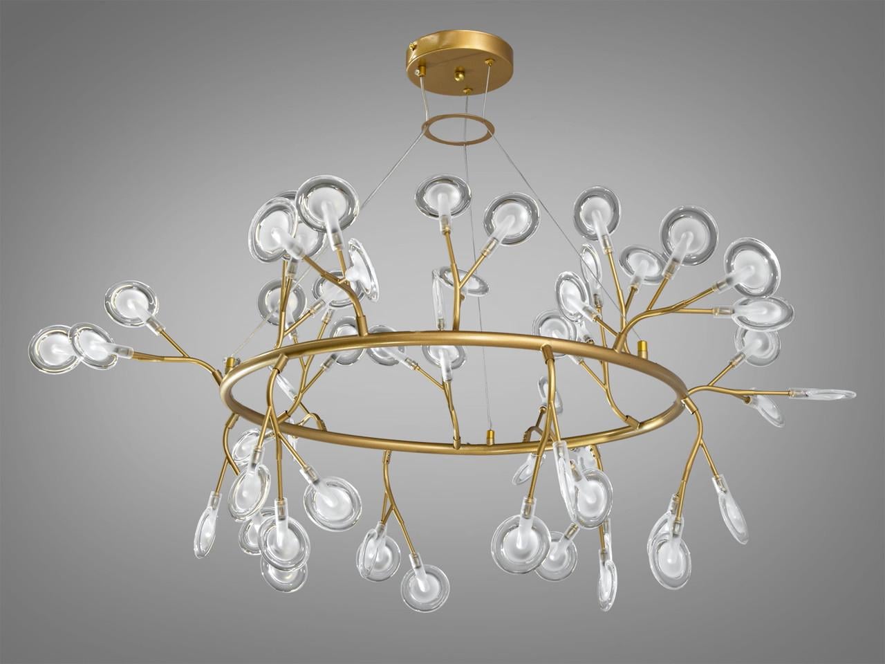 Люстра в гостиную Светлячок Y889-54CGD-LS 54 лампы Золотой сатин (2095312334) Люстра в гостиную Светлячок Y889-54CGD-LS 54 лампы Золотой сатин (2095312334)