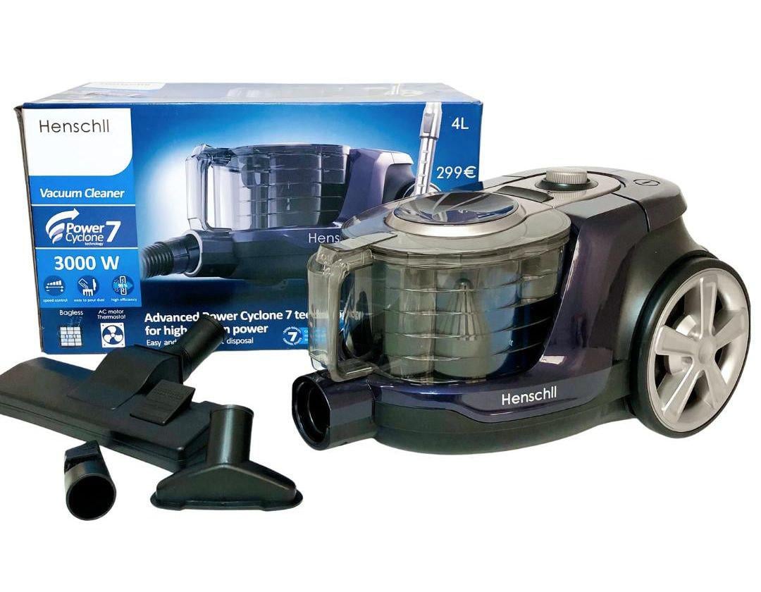 Пилосос контейнерний Henschll XN19-88 3000W 4 л без мішка з регулюванням потужності (XN19-88F) - фото 5 Пилосос контейнерний Henschll XN19-88 3000W 4 л без мішка з регулюванням потужності (XN19-88F) - фото 5