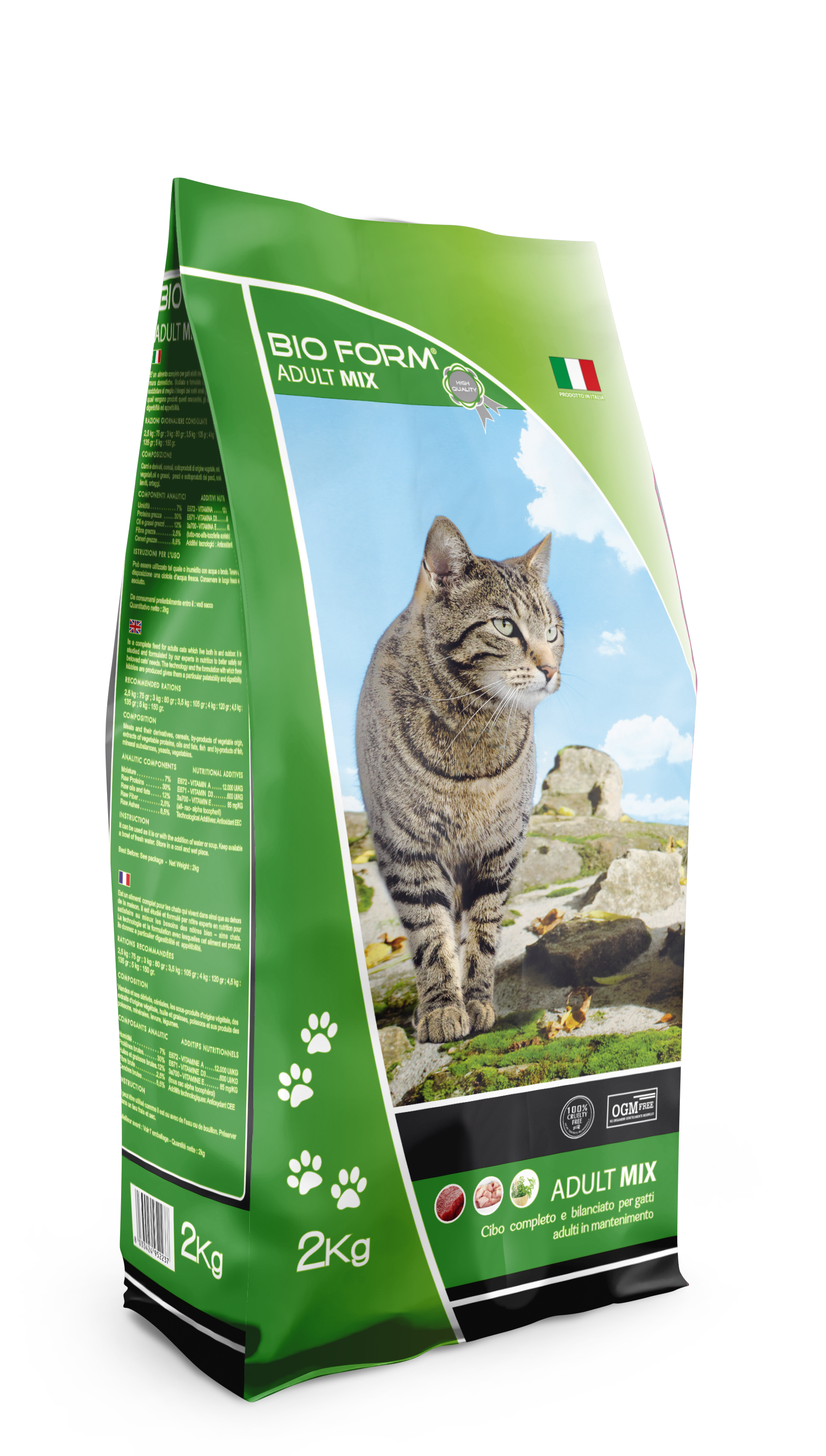 Корм сухой для котов Bio Form Cat Mix 2 кг (12665014)