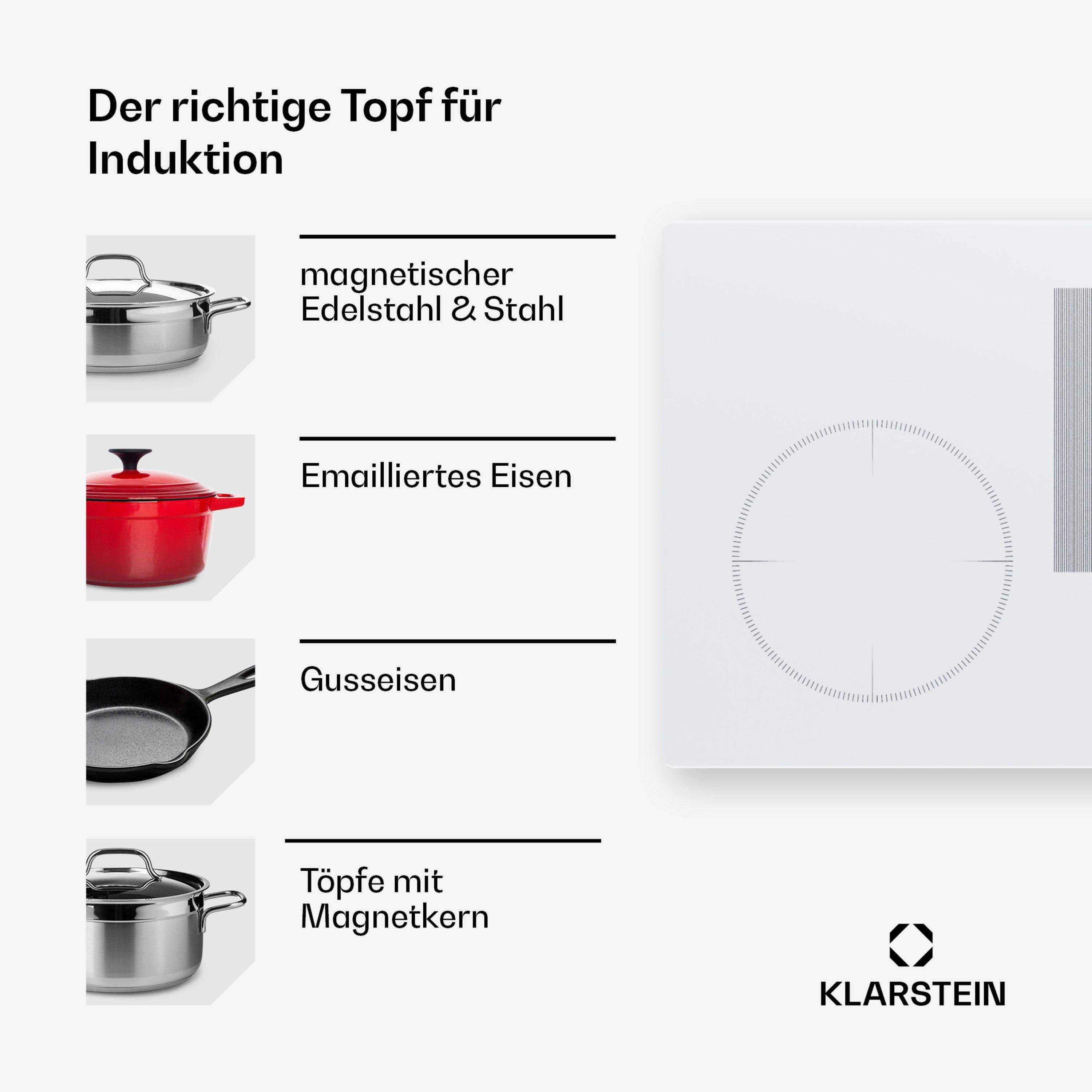 Варильна поверхня індукційна KLARSTEIN Delicatessa 90 Slim Hybrid (10045613) - фото 6 Варильна поверхня індукційна KLARSTEIN Delicatessa 90 Slim Hybrid (10045613) - фото 6