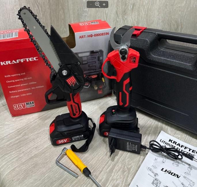 Комплект акумуляторного інструменту Krafftec (14158722) - фото 3 Комплект акумуляторного інструменту Krafftec (14158722) - фото 3