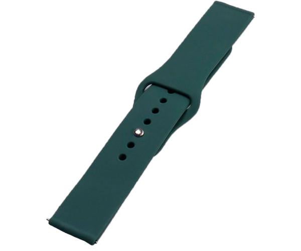 Ремешок Silicone Button Design для Samsung/Amazfit/Huawei 22 мм Cyprus Green