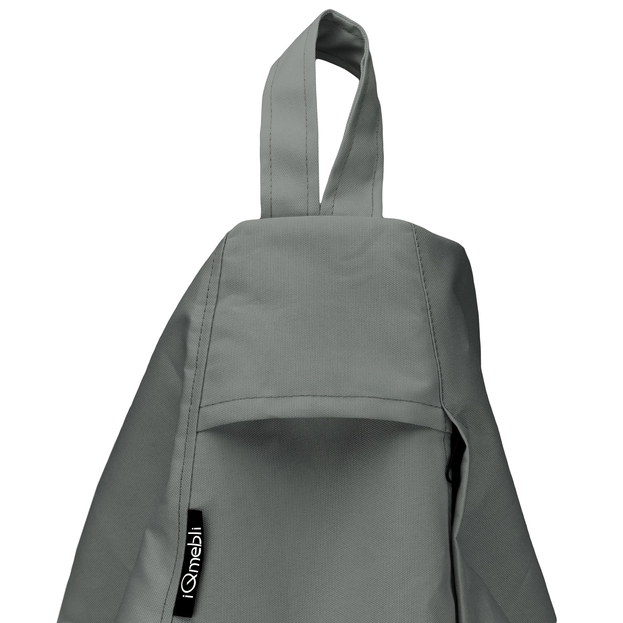 Кресло-мешок Студия Комфорта Груша оксфорд флекс 150х100 см Серый (901231) - фото 10